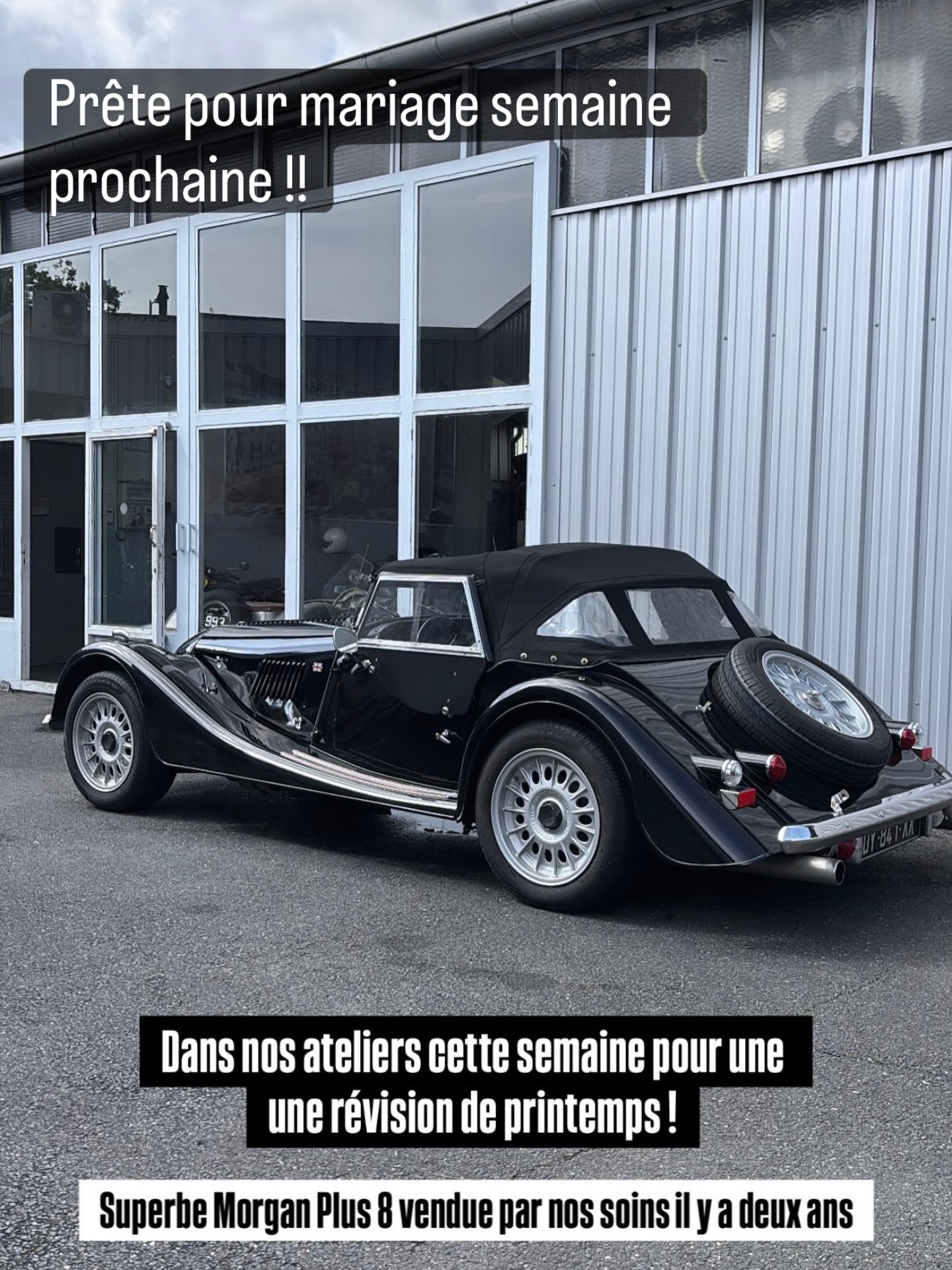 Morgan +8 révisée chez @mecanicgallery 

#mariage #voituremariagelyon #voituremariage